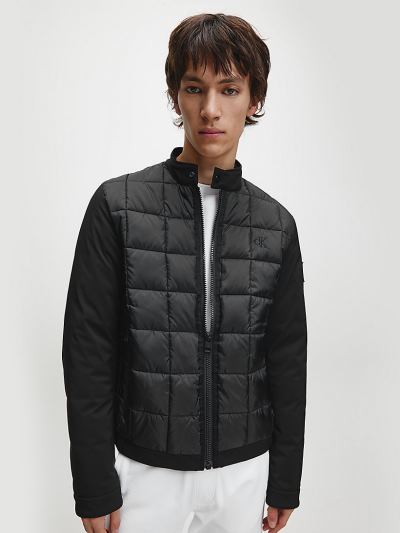 Calvin Klein Ruhák HU029710 | Calvin Klein Recycled Polyester Quilted Férfi Dzseki Fekete